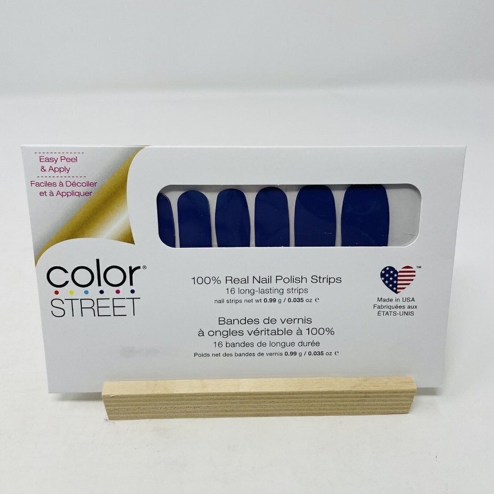 Color Street 100% Real‎ Nail Polish Strips Sleep Tight Purple Solid 16 Pieces